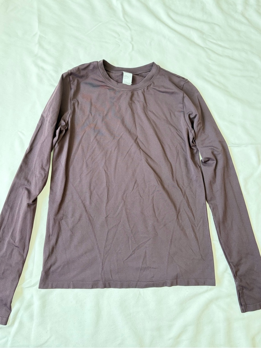 Women ‘s Fabletics Long-Sleeve Crew Neck Shirt - Dusty Mauve